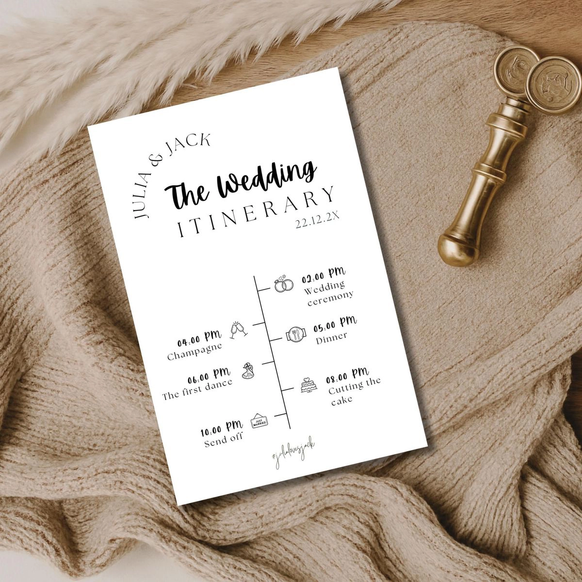 Big Day Timeline Design